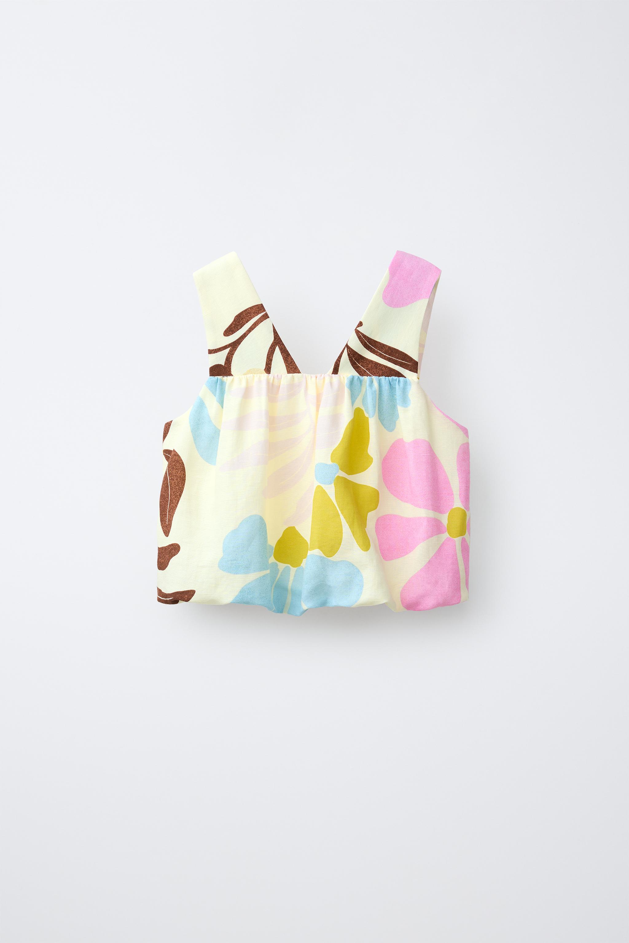 LINEN BLEND BALLOON TOP